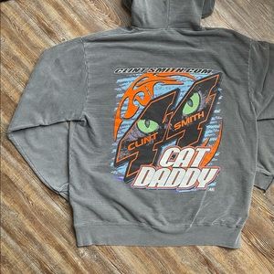 Vintage Grey Clint Smith Racing Hoodie